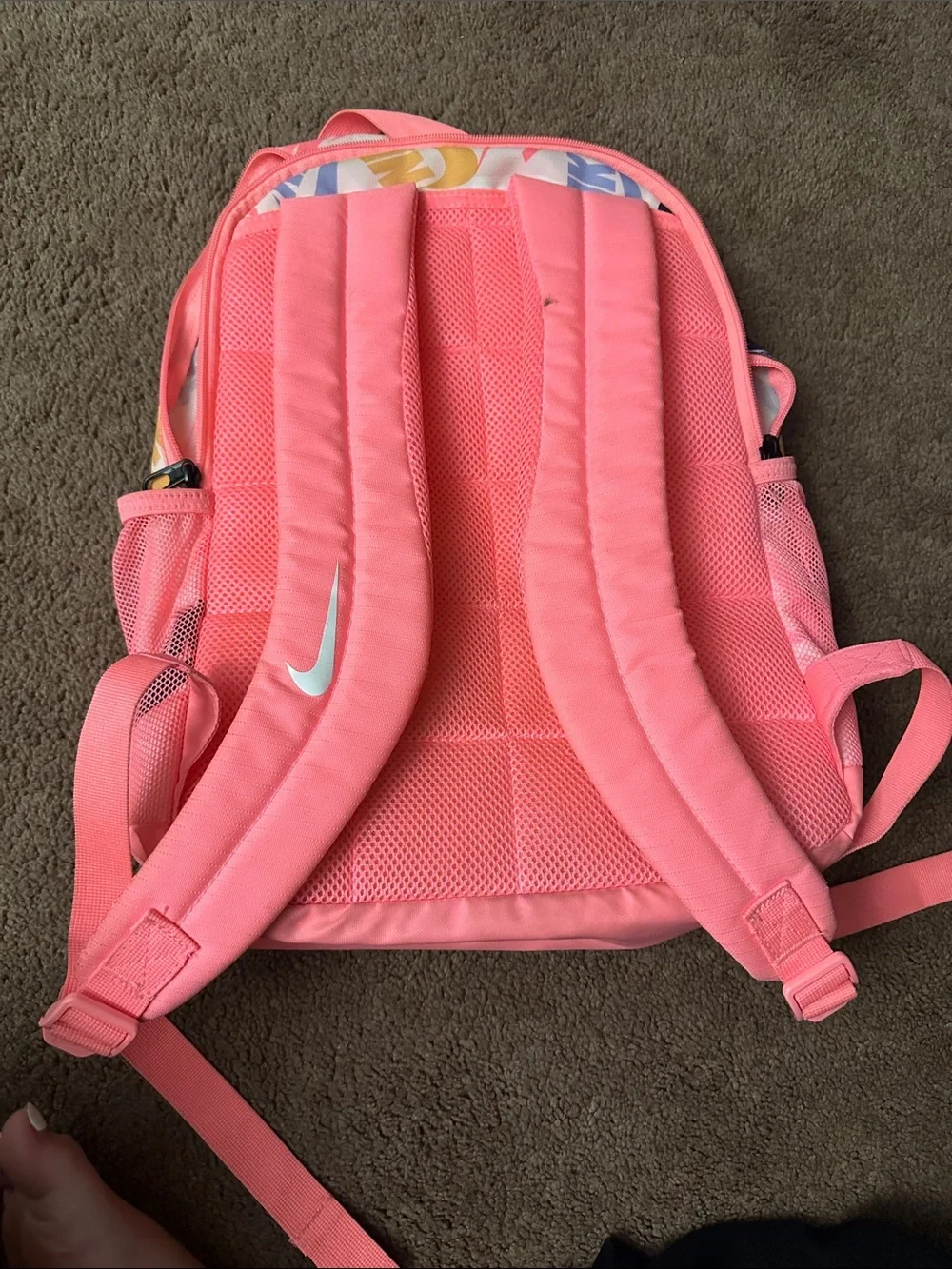 Nike Pink Multi-Logo Swoosh Backpack